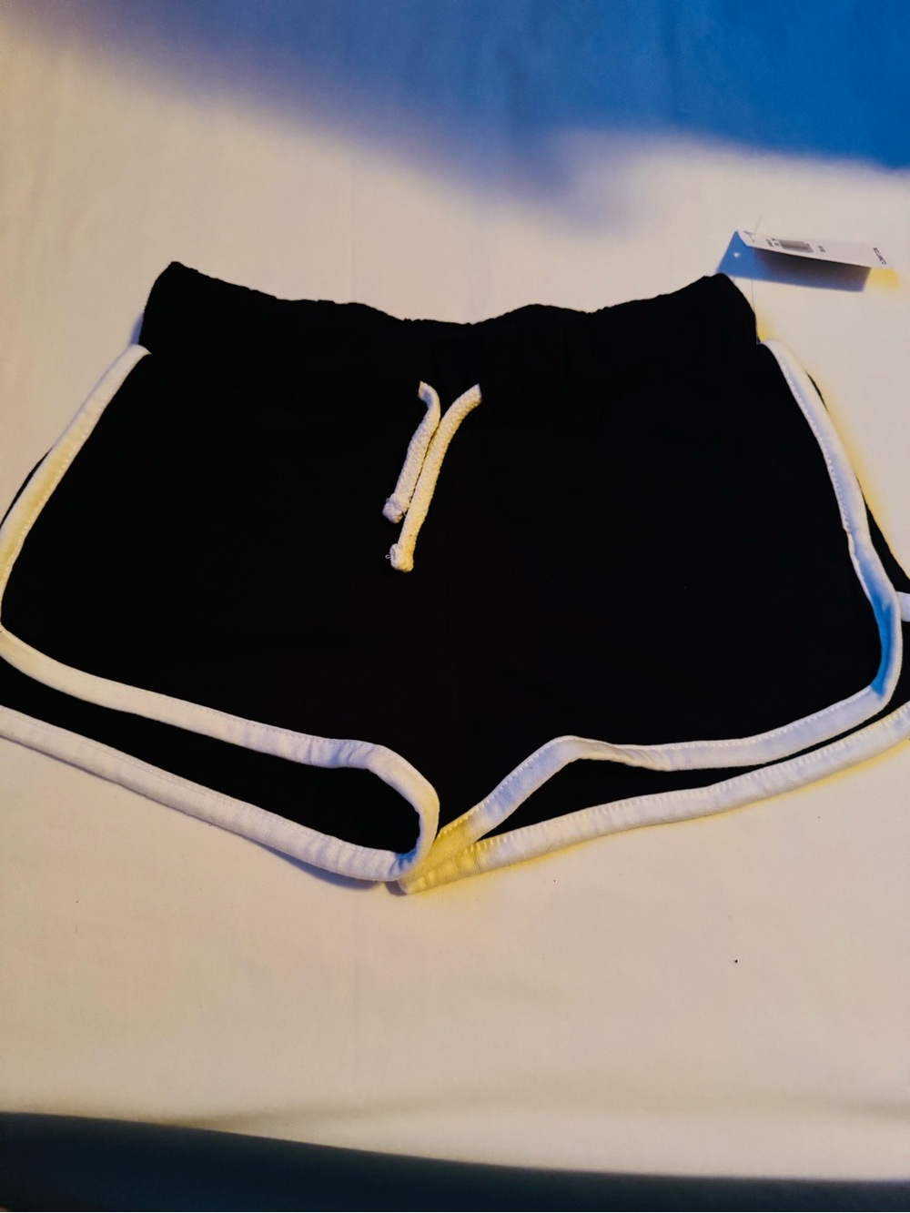 Black Shorts with White Trim